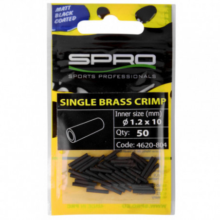 MATTE BLACK SINGLE BR CRIMP1652