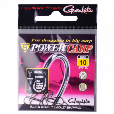 HAMEÇONS POWER CARP RING EYE BARBLESS HAMEÇONS POWER CARP RING EYE BARBLESS