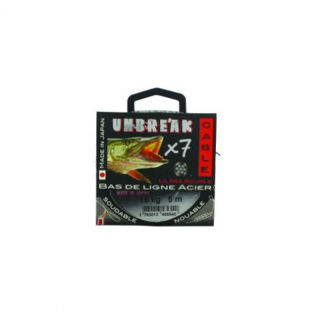 CÂBLE D’ACIER UNBREAK’ABLE NOIR 5M CÂBLE D’ACIER UNBREAK’ABLE NOIR 5M