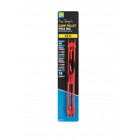 LIGNE MONTEE PRESTON CARP PELLET POLE RIGS LIGNE MONTEE PRESTON CARP PELLET POLE RIGS