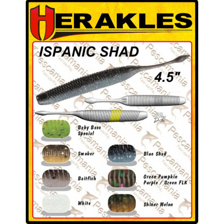 LEURRE SOUPLE ISPANIC SHAD 11,5CM