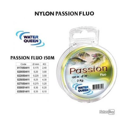 NYLON PASSION FLUO 150M