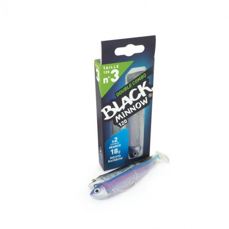 BLACK MINNOW N°3 DOUBLE COMBO SEARCH 12CM 18G