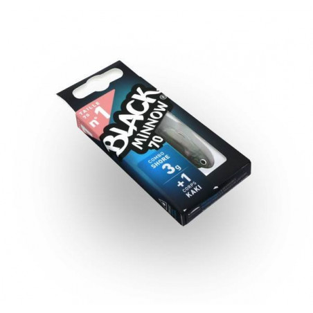 BLACK MINNOW N°1 COMBO SHORE 7CM 3G BLACK MINNOW N°1 COMBO SHORE 7CM 3G
