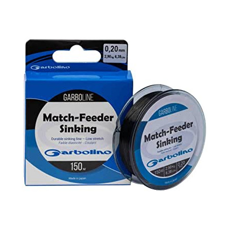 NYLON GARBOLINE MATCH-FEEDER SINKING 150M