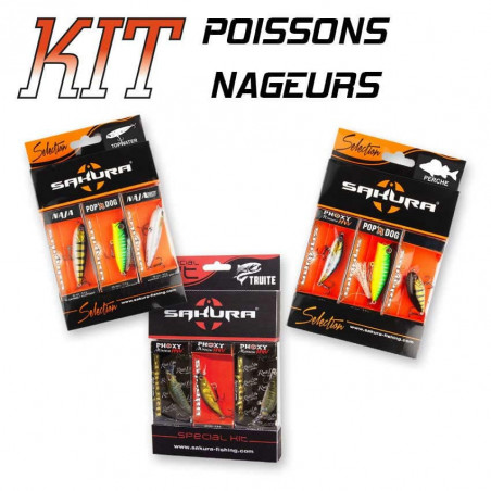 PACK 3 LEURRES TOPWATER - Naja 65 F / Pop’n Dog 55F / Naja 65 SuB5111