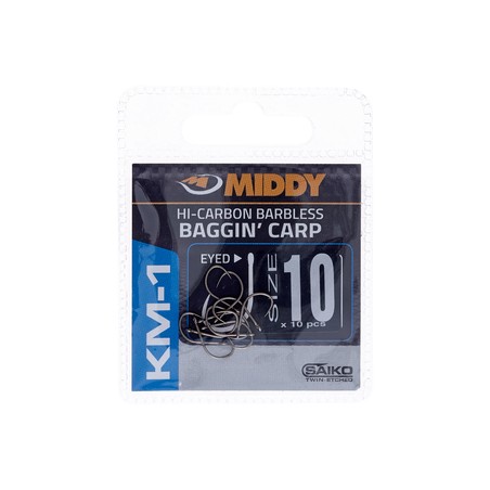 HAMEÇONS MIDDY KM-1 BAGGIN’ CARP EYED HOOKS