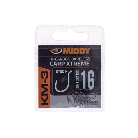 HAMEÇONS MIDDY KM-3 CARP XTREME EYED HOOKS